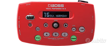Vocal Performer Con Effetti Per la Voce BOSS VE-5