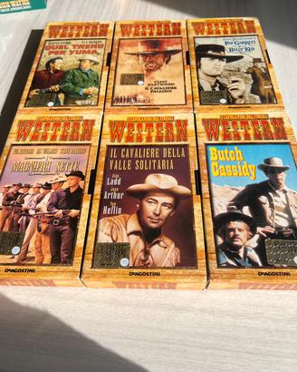 N 6 Vhs originali Western De agostini