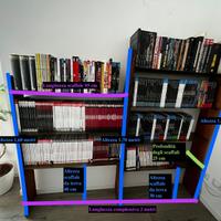 Libreria Industrial style in Legno e acciaio