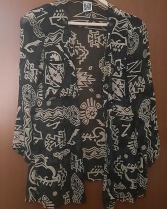 Camicia blusa elegante in pura seta