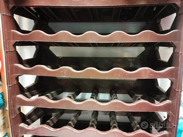 Cantinetta vino 6 bottiglie marrone