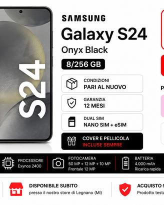 Samsung Galaxy S24 Onyx Black 8/256 GB