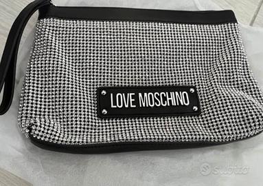 Pochette Borsa Moschino nuova con strass