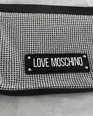 Pochette Borsa Moschino nuova con strass