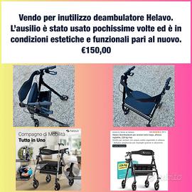Deambulatore Helavo, portata della seduta 230kg