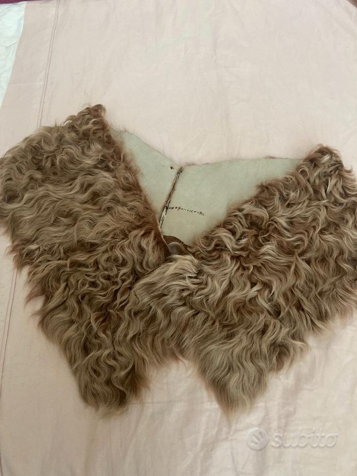 Collo Di Pelliccia Stampata Marrone Chiaro – Usato, Modello 04958