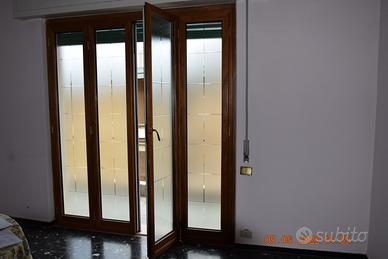 Porta Finestra N°4 Ante Int.Legno Esterno Bianco