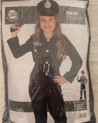 Vestito di carnevale “poliziotto” bambino anni 3-4