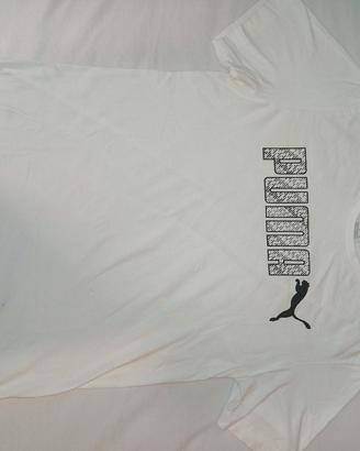 maglietta puma bianca uomo taglia M