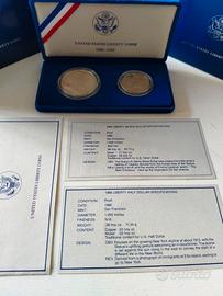 Set monete usa 1986 liberty centennial proof 