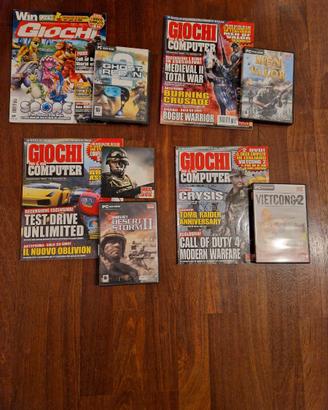 Lotto Riviste con Giochi PC Sparatutto Militari