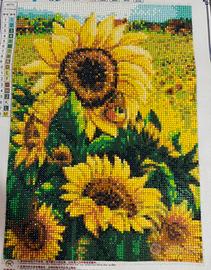 Quadro girasoli in diamond painting