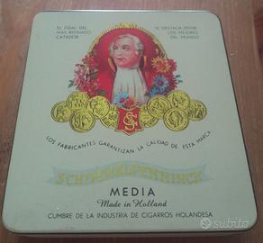 SCATOLA VINTAGE CON PICCOLI SIGARI SCHIMMELPENNINC
