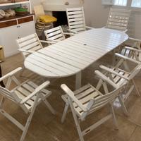 Tavolo e sedie legno Foppapedretti