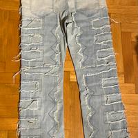 Jeans chiari a palazzo