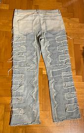 Jeans chiari a palazzo