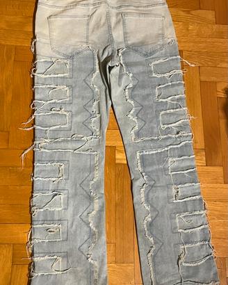 Jeans chiari a palazzo
