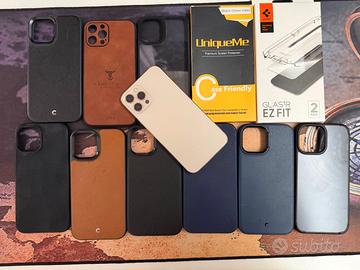 Iphone 12 pro max 256 con 9 cover e vetrini