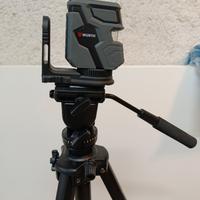 cavalletto e livella laser a 2 linee a croce 