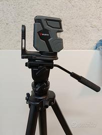 cavalletto e livella laser a 2 linee a croce 