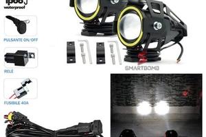 2 Fari supplementari moto U7 LED universale moto