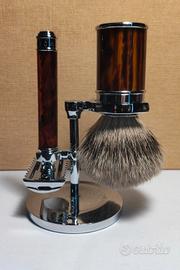 Set rasoio, pennello in tasso e stand Mühle R41