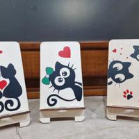 Supporto per cellulari con disegni vari