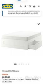 Letto matrimoniale IKEA BRIMES 160X200