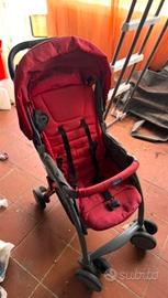 Passeggino chicco rosso chiusura ombrello
