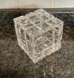 Porta gioe quadrato molto particola cristallo