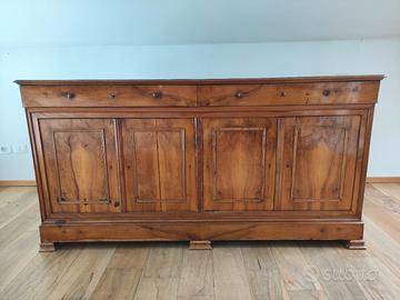 credenza a 4 ante in noce