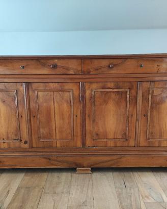 credenza a 4 ante in noce