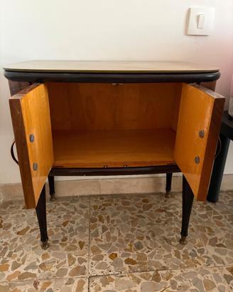 Comodino d’epoca originale anni '50-'60 in stile M