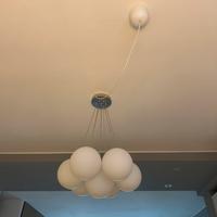 Lampadario a sospensione con sfere di vetro