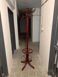 Appendiabiti antico Fischel in legno curvato