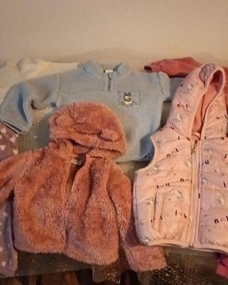 Abiti invernali molto caldi per bambina 18-24 mesi
