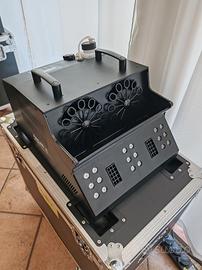 macchina bolle e fumo scenografica con led 