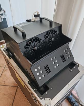 macchina bolle e fumo scenografica con led 