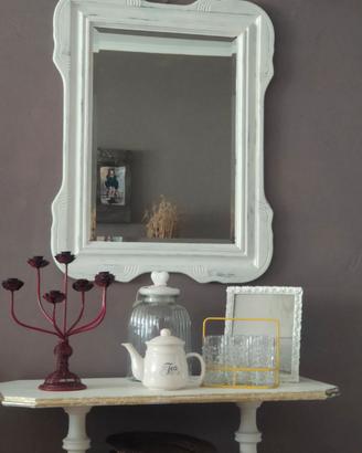 specchio stile shabby