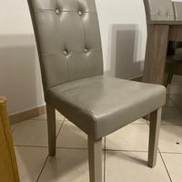 SEDIE IN SIMILPELLE COLOR TORTORA