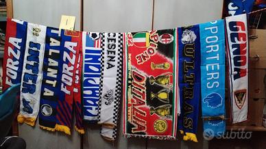 lotto sciarpe calcio 10 pezzi