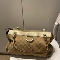 Borsa Gucci Abbey D Ring Monogram Gold Tote