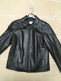Giacca in Pelle Nera - Stile Elegante/Casual