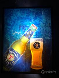 Insegna luminosa lampada Tennent's Super