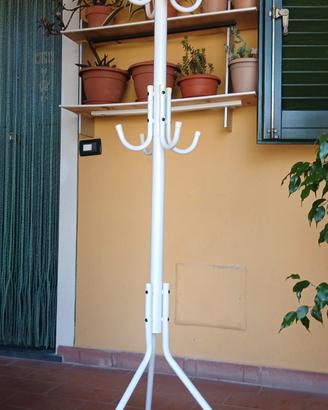 attaccapanni bianco in metallo 