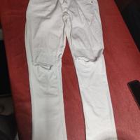 pantalone  bianco uomo taglia 50