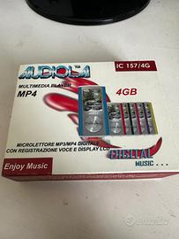 Lettore MP3 MP4 Audiola 4GB nuovo completo