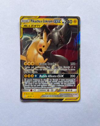 pikachu e zekrom gx