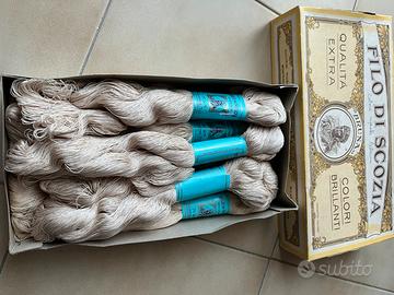 Nº8 Matasse Filo di Scozia ecru gr.50 nº25