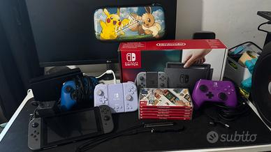 Bundle Nintendo Switch+ 5 giochi+ controller, ecc